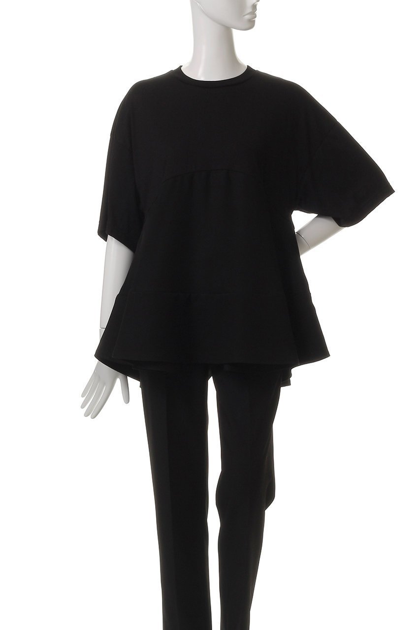 【エンフォルド/ENFOLD】のFLARE DOCKING T-SHIRT/シャツ 人気、トレンドファッション・服の通販 founy(ファニー) 　ファッション　Fashion　レディースファッション　Fashion for Women　トップス・カットソー　Cut & Sew Tops　シャツ・ブラウス・オフィスカジュアル　Elegant Blouses & Button-Ups　ロングTシャツ・Tシャツ　Longline T-Shirts & Tees　カットソー・ベーシックTシャツ　Cut-and-Sewn Tops / Stretch Tees & Basics　カットソー　Cut and Sewn Top　ショート　Short, Short Length　スリーブ　Sleeve, Long Sleeve / Short Sleeve　ドッキング　Docking, Mixed Material　リラックス　Relax, Relaxed Fit　切替　Switching, Contrast Panel　定番　Standard, Basic Item　other-2|ID: prp329100004927431 ipo3291000000036973077