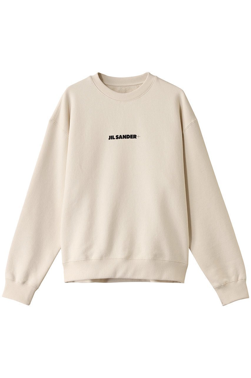 【ジル サンダー/JIL SANDER】の【JIL SANDER+】LOGOクルーネックスエット インテリア・キッズ・メンズ・レディースファッション・服の通販 founy(ファニー) 　ファッション　Fashion　レディースファッション　Fashion for Women　トップス・カットソー　Cut & Sew Tops　シャツ・ブラウス・オフィスカジュアル　Elegant Blouses & Button-Ups　レディースパーカー・カジュアルフーディー　Casual Hoodies & Sweatshirts　ロングTシャツ・Tシャツ　Longline T-Shirts & Tees　スウェット・クルーネックトップス　Sweatshirts & Crewnecks / Relaxed Fit Sweat Tops　カットソー・ベーシックTシャツ　Cut-and-Sewn Tops / Stretch Tees & Basics　スウェット / スエット　Sweatshirt, Sweatwear　スタイリッシュ　Stylish, Fashionable　スタンダード　Standard, Basic　デューン|ID: prp329100004927435 ipo3291000000036973088