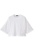 【イレーヴ/YLEVE】のCOTTON シアー ジャージー ショートスリーブ プルオーバー 人気、トレンドファッション・服の通販 founy(ファニー) ファッション Fashion レディースファッション Fashion for Women トップス・カットソー Cut & Sew Tops シャツ・ブラウス・オフィスカジュアル Elegant Blouses & Button-Ups ロングTシャツ・Tシャツ Longline T-Shirts & Tees カジュアルプルオーバー・ニットトップス Pullovers & Knit Tops / Casual Pullovers カットソー・ベーシックTシャツ Cut-and-Sewn Tops / Stretch Tees & Basics インド Indian Textile シアー Sheer, See-Through ショート Short, Short Length シルケット Silket, Silky Cotton シンプル Simple, Minimal スリーブ Sleeve, Long Sleeve / Short Sleeve ボトム Bottoms, Lower Wear エレガント 上品 Elegant 夏 Summer 春 Spring S/S・春夏 SS, Spring/Summer, Warm Season thumbnail ホワイト|ID: prp329100004927458 ipo3291000000036973311