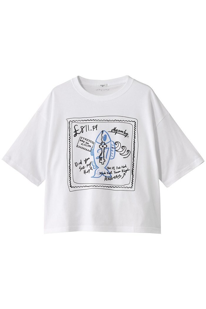 【エリオポール/heliopole】の【manipuri】プリント Tシャツ インテリア・キッズ・メンズ・レディースファッション・服の通販 founy(ファウニー) https://founy.com/ ファッション Fashion レディースファッション Fashion for Women トップス・カットソー Cut & Sew Tops シャツ・ブラウス・オフィスカジュアル Elegant Blouses & Button-Ups ロングTシャツ・Tシャツ Longline T-Shirts & Tees カットソー・ベーシックTシャツ Cut-and-Sewn Tops / Stretch Tees & Basics イラスト Illustration ショート Short, Short Length スリーブ Sleeve, Long Sleeve / Short Sleeve トレンド Trend, Trending Now フォルム Silhouette, Form プリント Print, Printed Pattern |ID: prp329100004927591 ipo3291000000036975108