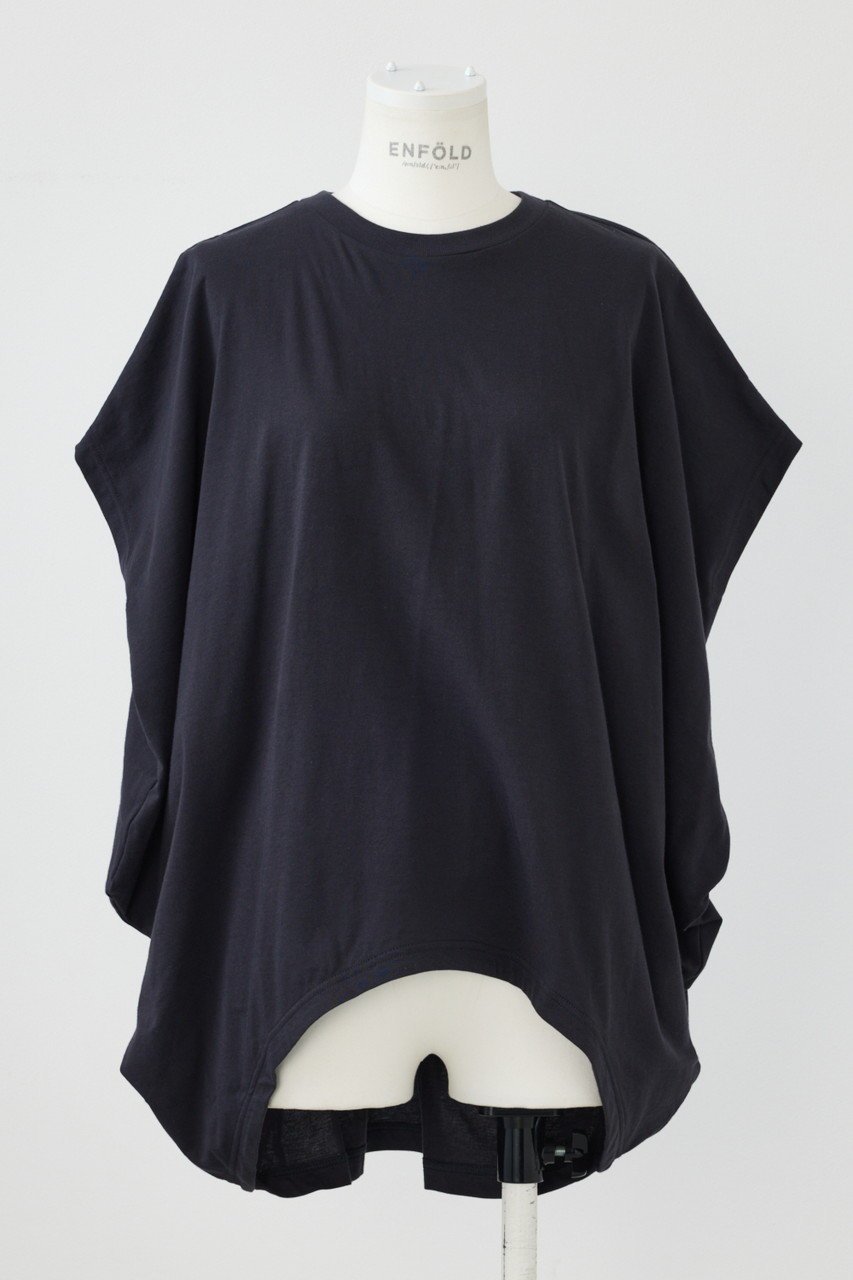 【エンフォルド/ENFOLD】のWING SNAPES T-SHIRT/Tシャツ インテリア・キッズ・メンズ・レディースファッション・服の通販 founy(ファニー) 　ファッション　Fashion　レディースファッション　Fashion for Women　トップス・カットソー　Cut & Sew Tops　シャツ・ブラウス・オフィスカジュアル　Elegant Blouses & Button-Ups　ロングTシャツ・Tシャツ　Longline T-Shirts & Tees　カットソー・ベーシックTシャツ　Cut-and-Sewn Tops / Stretch Tees & Basics　ショート　Short, Short Length　スリーブ　Sleeve, Long Sleeve / Short Sleeve　ダークグレー|ID: prp329100004927594 ipo3291000000036975158