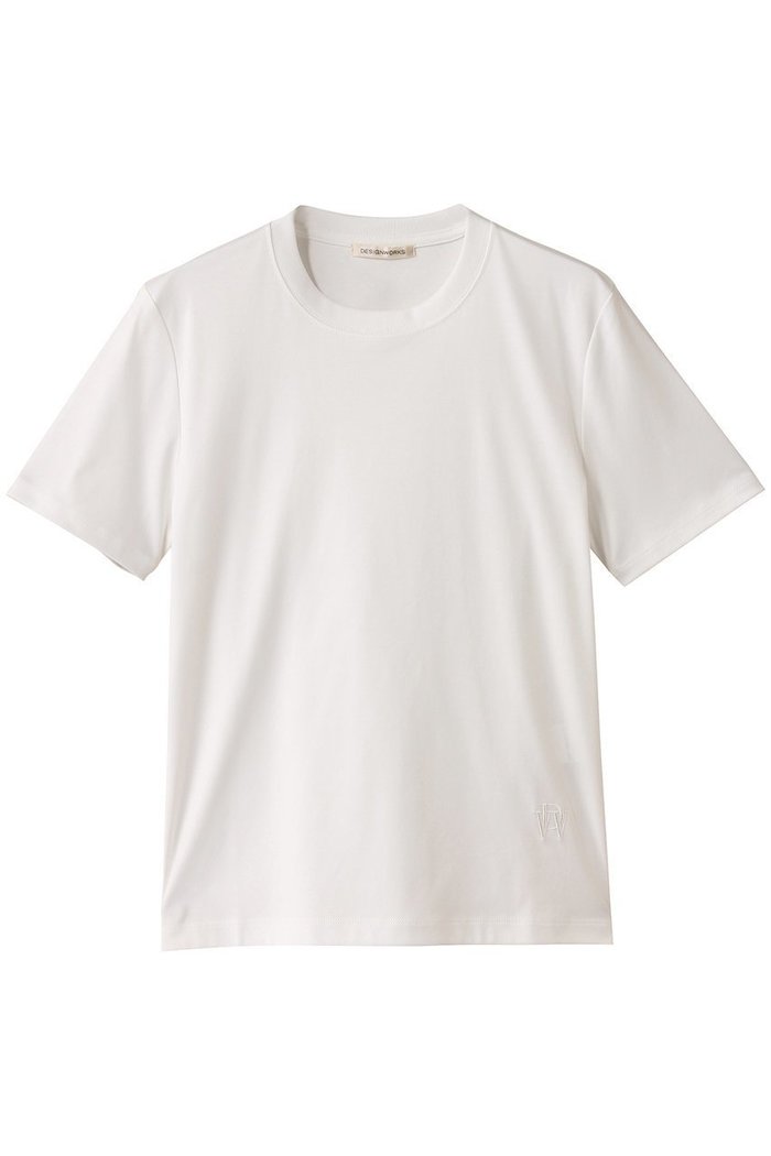 【デザイン ワークス/DESIGN WORKS】のコットンスムースコンパクトTシャツ インテリア・キッズ・メンズ・レディースファッション・服の通販 founy(ファウニー) https://founy.com/ ファッション Fashion レディースファッション Fashion for Women トップス・カットソー Cut & Sew Tops シャツ・ブラウス・オフィスカジュアル Elegant Blouses & Button-Ups ロングTシャツ・Tシャツ Longline T-Shirts & Tees カットソー・ベーシックTシャツ Cut-and-Sewn Tops / Stretch Tees & Basics インナー Innerwear コンパクト Compact, Small Size ショート Short, Short Length ジャケット Jacket, Outerwear スリーブ Sleeve, Long Sleeve / Short Sleeve |ID: prp329100004927596 ipo3291000000036975167