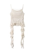 【メゾンスペシャル/MAISON SPECIAL】のRuffle Shirring Camisole/ラッフルシャーリングキャミソール WHT(ホワイト)|ID: prp329100004927602 ipo3291000000036975233