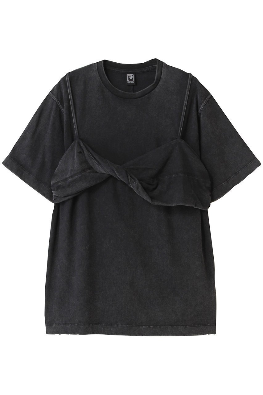 【プランク プロジェクト/PRANK PROJECT】のブラレットレイヤードTEE/ Bralette Layered Tee 人気、トレンドファッション・服の通販 founy(ファニー) 　ファッション　Fashion　レディースファッション　Fashion for Women　トップス・カットソー　Cut & Sew Tops　シャツ・ブラウス・オフィスカジュアル　Elegant Blouses & Button-Ups　ロングTシャツ・Tシャツ　Longline T-Shirts & Tees　カットソー・ベーシックTシャツ　Cut-and-Sewn Tops / Stretch Tees & Basics　ショート　Short, Short Length　スリーブ　Sleeve, Long Sleeve / Short Sleeve　プレート　Plate, Dish　ヴィンテージ　Vintage Style　 other-1|ID: prp329100004927626 ipo3291000000036975503