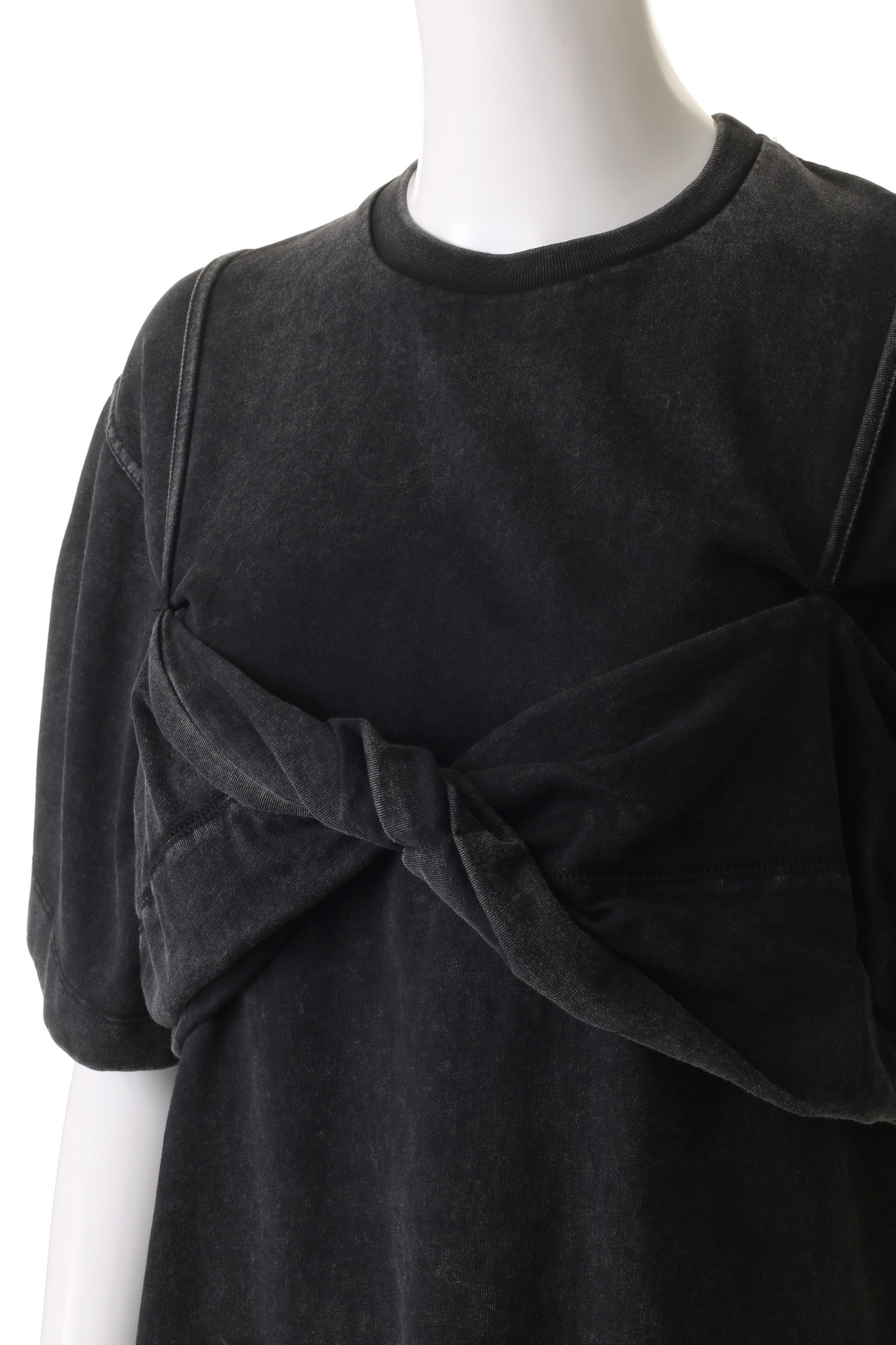 【プランク プロジェクト/PRANK PROJECT】のブラレットレイヤードTEE/ Bralette Layered Tee 人気、トレンドファッション・服の通販 founy(ファニー) 　ファッション　Fashion　レディースファッション　Fashion for Women　トップス・カットソー　Cut & Sew Tops　シャツ・ブラウス・オフィスカジュアル　Elegant Blouses & Button-Ups　ロングTシャツ・Tシャツ　Longline T-Shirts & Tees　カットソー・ベーシックTシャツ　Cut-and-Sewn Tops / Stretch Tees & Basics　ショート　Short, Short Length　スリーブ　Sleeve, Long Sleeve / Short Sleeve　プレート　Plate, Dish　ヴィンテージ　Vintage Style　other-5|ID: prp329100004927626 ipo3291000000036975517