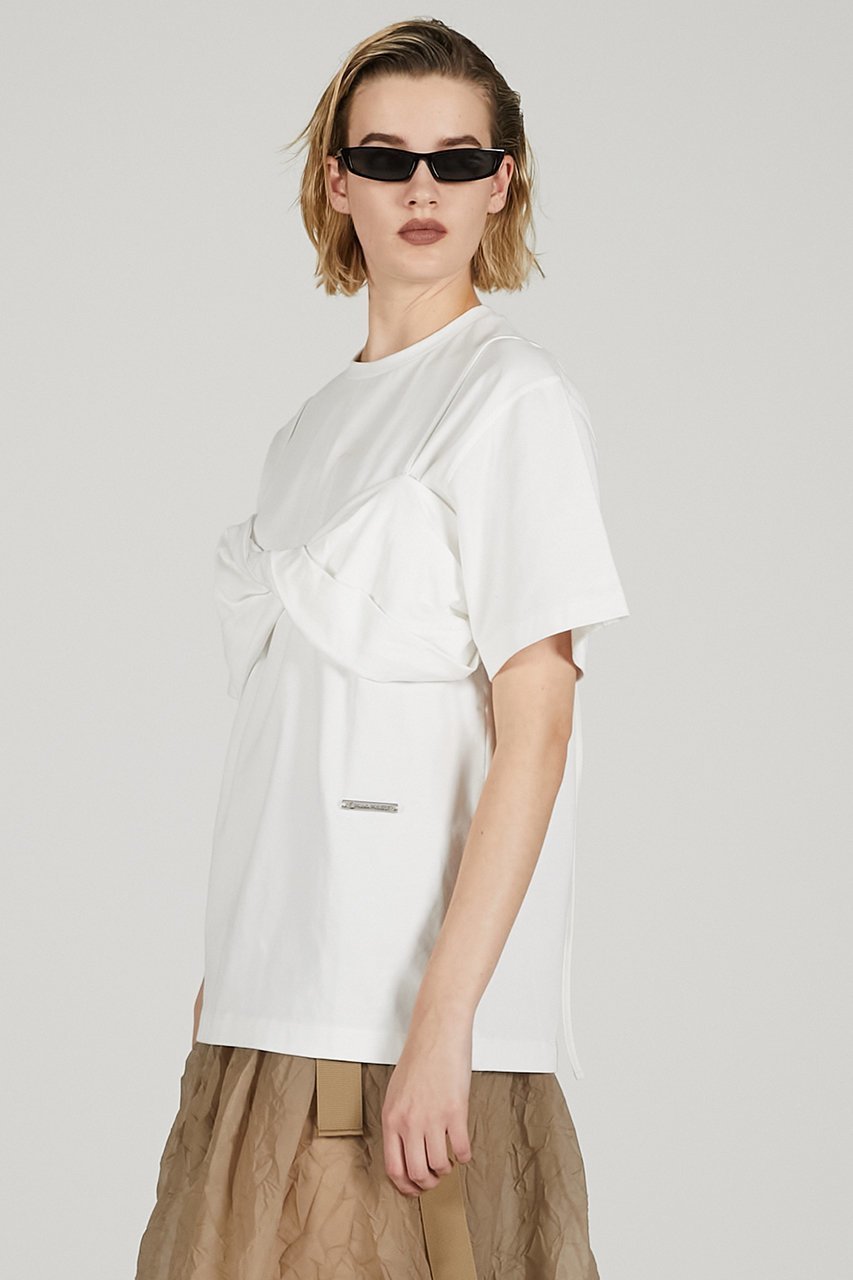 【プランク プロジェクト/PRANK PROJECT】のブラレットレイヤードTEE/ Bralette Layered Tee 人気、トレンドファッション・服の通販 founy(ファニー) 　ファッション　Fashion　レディースファッション　Fashion for Women　トップス・カットソー　Cut & Sew Tops　シャツ・ブラウス・オフィスカジュアル　Elegant Blouses & Button-Ups　ロングTシャツ・Tシャツ　Longline T-Shirts & Tees　カットソー・ベーシックTシャツ　Cut-and-Sewn Tops / Stretch Tees & Basics　ショート　Short, Short Length　スリーブ　Sleeve, Long Sleeve / Short Sleeve　プレート　Plate, Dish　ヴィンテージ　Vintage Style　other-8|ID: prp329100004927626 ipo3291000000036975524