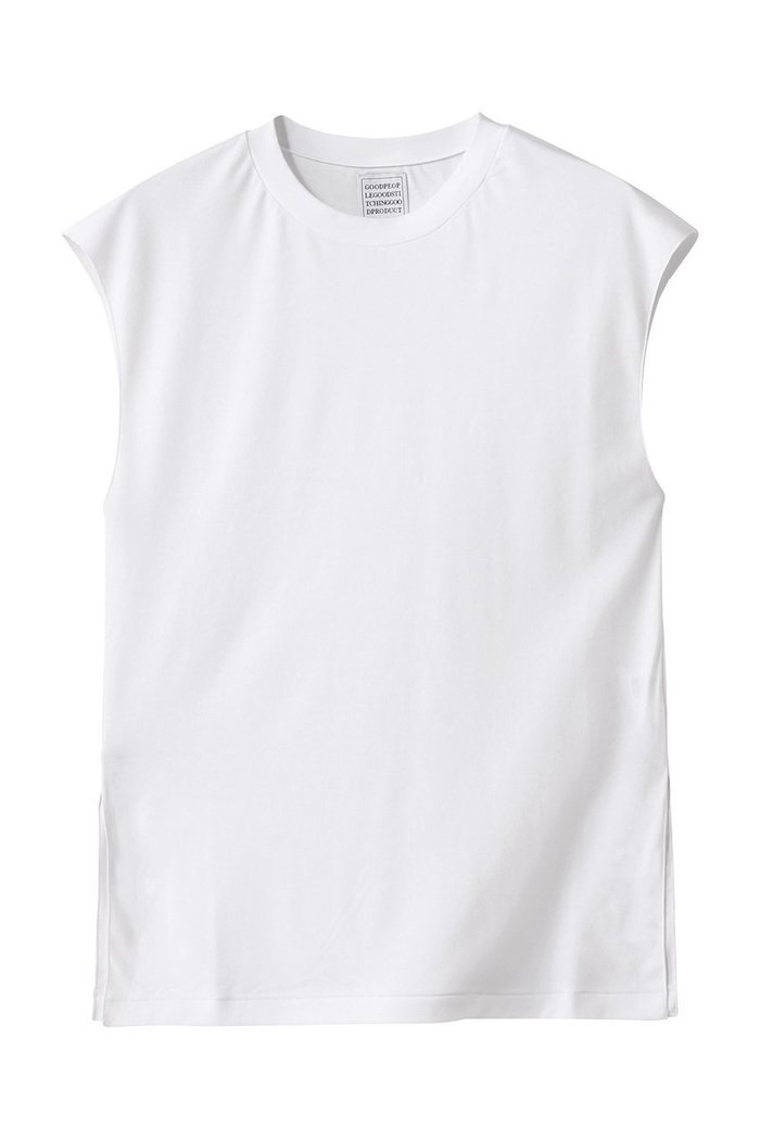 【グッド ピープル グッド ステッチング グッド プロダクト/GOOD PEOPLE GOOD STITCHING GOOD PRODUCT】のクルーネック フレンチスリーブTシャツ インテリア・キッズ・メンズ・レディースファッション・服の通販 founy(ファウニー) https://founy.com/ ファッション Fashion レディースファッション Fashion for Women トップス・カットソー Cut & Sew Tops シャツ・ブラウス・オフィスカジュアル Elegant Blouses & Button-Ups ロングTシャツ・Tシャツ Longline T-Shirts & Tees カットソー・ベーシックTシャツ Cut-and-Sewn Tops / Stretch Tees & Basics ショート Short, Short Length スリット Slit, Slit Detail スリーブ Sleeve, Long Sleeve / Short Sleeve フレンチ French, French Style 定番 Standard, Basic Item |ID: prp329100004927636 ipo3291000000036975585