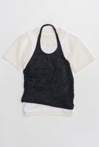 【プランク プロジェクト/PRANK PROJECT】のトリプルレイヤードホルタートップ / Triple Layered Halter Top BLK(ブラック)|ID: prp329100004927651 ipo3291000000036975776