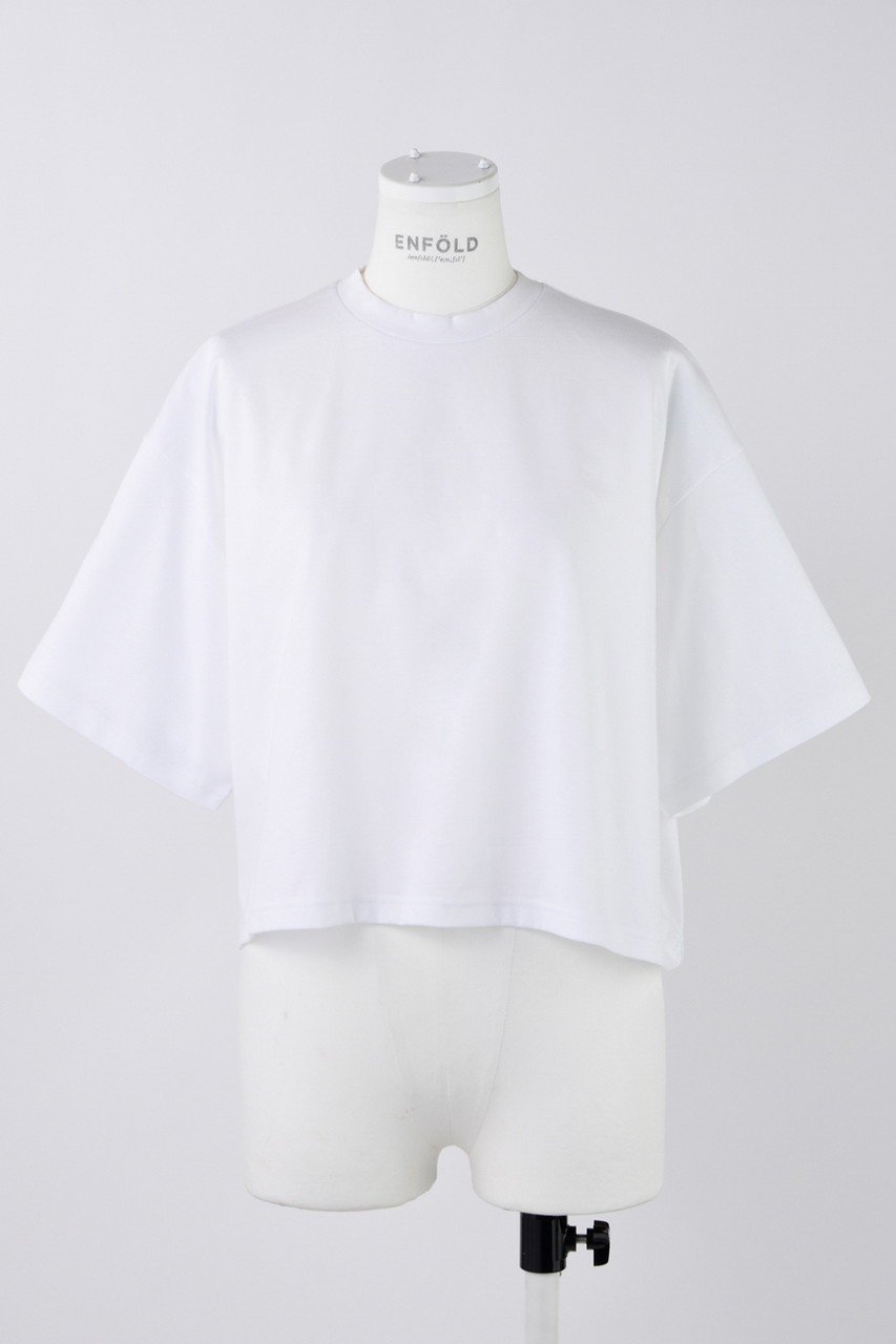 【エンフォルド/ENFOLD】のハード天竺 BOXワイド T/SH Tシャツ 人気、トレンドファッション・服の通販 founy(ファニー) 　ファッション　Fashion　レディースファッション　Fashion for Women　トップス・カットソー　Cut & Sew Tops　シャツ・ブラウス・オフィスカジュアル　Elegant Blouses & Button-Ups　ロングTシャツ・Tシャツ　Longline T-Shirts & Tees　カットソー・ベーシックTシャツ　Cut-and-Sewn Tops / Stretch Tees & Basics　クロップド　Cropped, Short Length　ショート　Short, Short Length　スリーブ　Sleeve, Long Sleeve / Short Sleeve　ルーズ　Loose, Oversized　ワイド　Wide, Wide Fit　 other-1|ID: prp329100004927673 ipo3291000000036976015