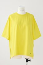 【エンフォルド/ENFOLD】のスビン天竺 スリットBIG T/SH Tシャツ 人気、トレンドファッション・服の通販 founy(ファニー) ファッション Fashion レディースファッション Fashion for Women トップス・カットソー Cut & Sew Tops シャツ・ブラウス・オフィスカジュアル Elegant Blouses & Button-Ups ロングTシャツ・Tシャツ Longline T-Shirts & Tees カットソー・ベーシックTシャツ Cut-and-Sewn Tops / Stretch Tees & Basics ショート Short, Short Length スリット Slit, Slit Detail スリーブ Sleeve, Long Sleeve / Short Sleeve ワイド Wide, Wide Fit ワンポイント One Point, Statement Accent thumbnail イエロー|ID: prp329100004927676 ipo3291000000036976043