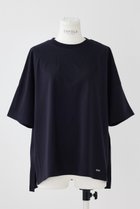 【エンフォルド/ENFOLD】のスビン天竺 スリットBIG T/SH Tシャツ 人気、トレンドファッション・服の通販 founy(ファニー) ファッション Fashion レディースファッション Fashion for Women トップス・カットソー Cut & Sew Tops シャツ・ブラウス・オフィスカジュアル Elegant Blouses & Button-Ups ロングTシャツ・Tシャツ Longline T-Shirts & Tees カットソー・ベーシックTシャツ Cut-and-Sewn Tops / Stretch Tees & Basics ショート Short, Short Length スリット Slit, Slit Detail スリーブ Sleeve, Long Sleeve / Short Sleeve ワイド Wide, Wide Fit ワンポイント One Point, Statement Accent thumbnail ダークネイビー|ID: prp329100004927676 ipo3291000000036976045
