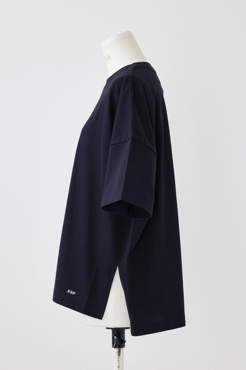 【エンフォルド/ENFOLD】のスビン天竺 スリットBIG T/SH Tシャツ 人気、トレンドファッション・服の通販 founy(ファニー) 　ファッション　Fashion　レディースファッション　Fashion for Women　トップス・カットソー　Cut & Sew Tops　シャツ・ブラウス・オフィスカジュアル　Elegant Blouses & Button-Ups　ロングTシャツ・Tシャツ　Longline T-Shirts & Tees　カットソー・ベーシックTシャツ　Cut-and-Sewn Tops / Stretch Tees & Basics　ショート　Short, Short Length　スリット　Slit, Slit Detail　スリーブ　Sleeve, Long Sleeve / Short Sleeve　ワイド　Wide, Wide Fit　ワンポイント　One Point, Statement Accent　other-2|ID: prp329100004927676 ipo3291000000036976048