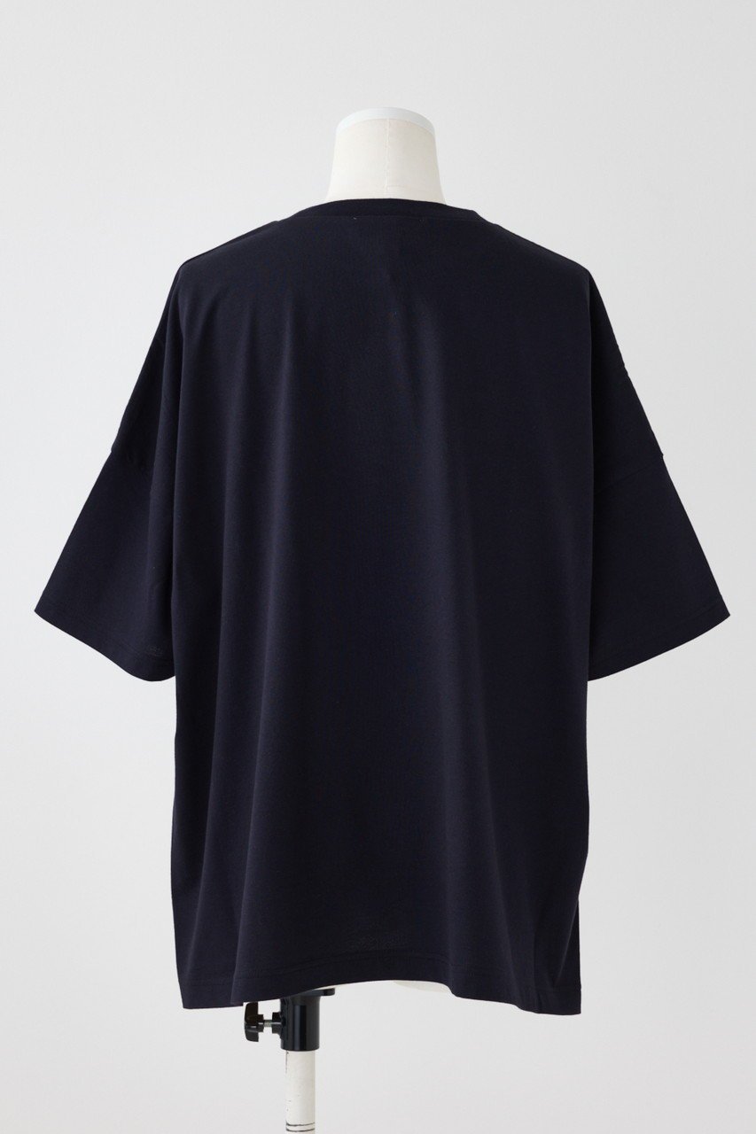 【エンフォルド/ENFOLD】のスビン天竺 スリットBIG T/SH Tシャツ 人気、トレンドファッション・服の通販 founy(ファニー) 　ファッション　Fashion　レディースファッション　Fashion for Women　トップス・カットソー　Cut & Sew Tops　シャツ・ブラウス・オフィスカジュアル　Elegant Blouses & Button-Ups　ロングTシャツ・Tシャツ　Longline T-Shirts & Tees　カットソー・ベーシックTシャツ　Cut-and-Sewn Tops / Stretch Tees & Basics　ショート　Short, Short Length　スリット　Slit, Slit Detail　スリーブ　Sleeve, Long Sleeve / Short Sleeve　ワイド　Wide, Wide Fit　ワンポイント　One Point, Statement Accent　other-3|ID: prp329100004927676 ipo3291000000036976049