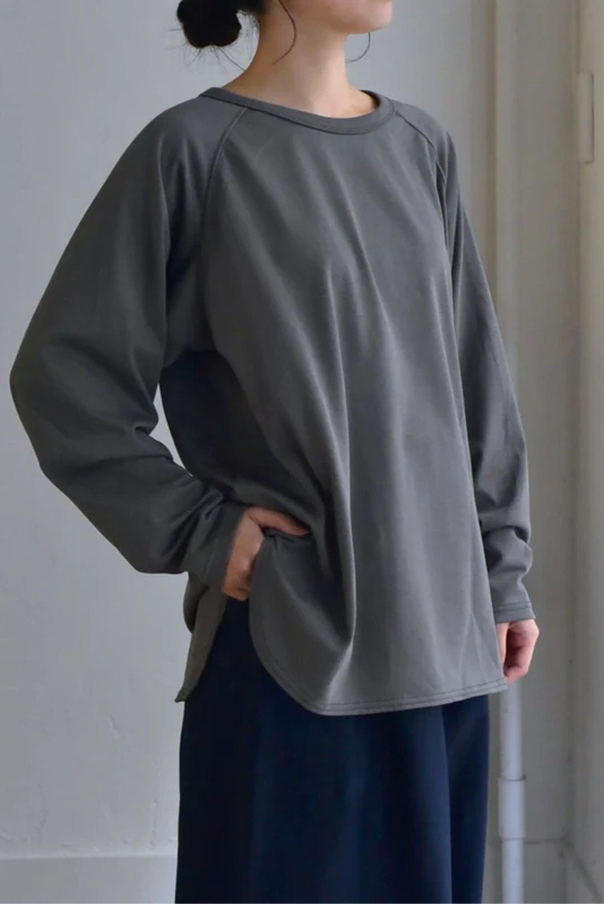 【レリル/lelill】の【日本製】BASICラグランL/S 人気、トレンドファッション・服の通販 founy(ファニー) 　ファッション　Fashion　レディースファッション　Fashion for Women　トップス・カットソー　Cut & Sew Tops　シャツ・ブラウス・オフィスカジュアル　Elegant Blouses & Button-Ups　ロングTシャツ・Tシャツ　Longline T-Shirts & Tees　カットソー・ベーシックTシャツ　Cut-and-Sewn Tops / Stretch Tees & Basics　スリーブ　Sleeve, Long Sleeve / Short Sleeve　ベーシック　Basic, Essential　ロング　Long, Long-Length　エレガント 上品　Elegant　日本製　Made In Japan　other-8|ID: prp329100004927697 ipo3291000000036976319