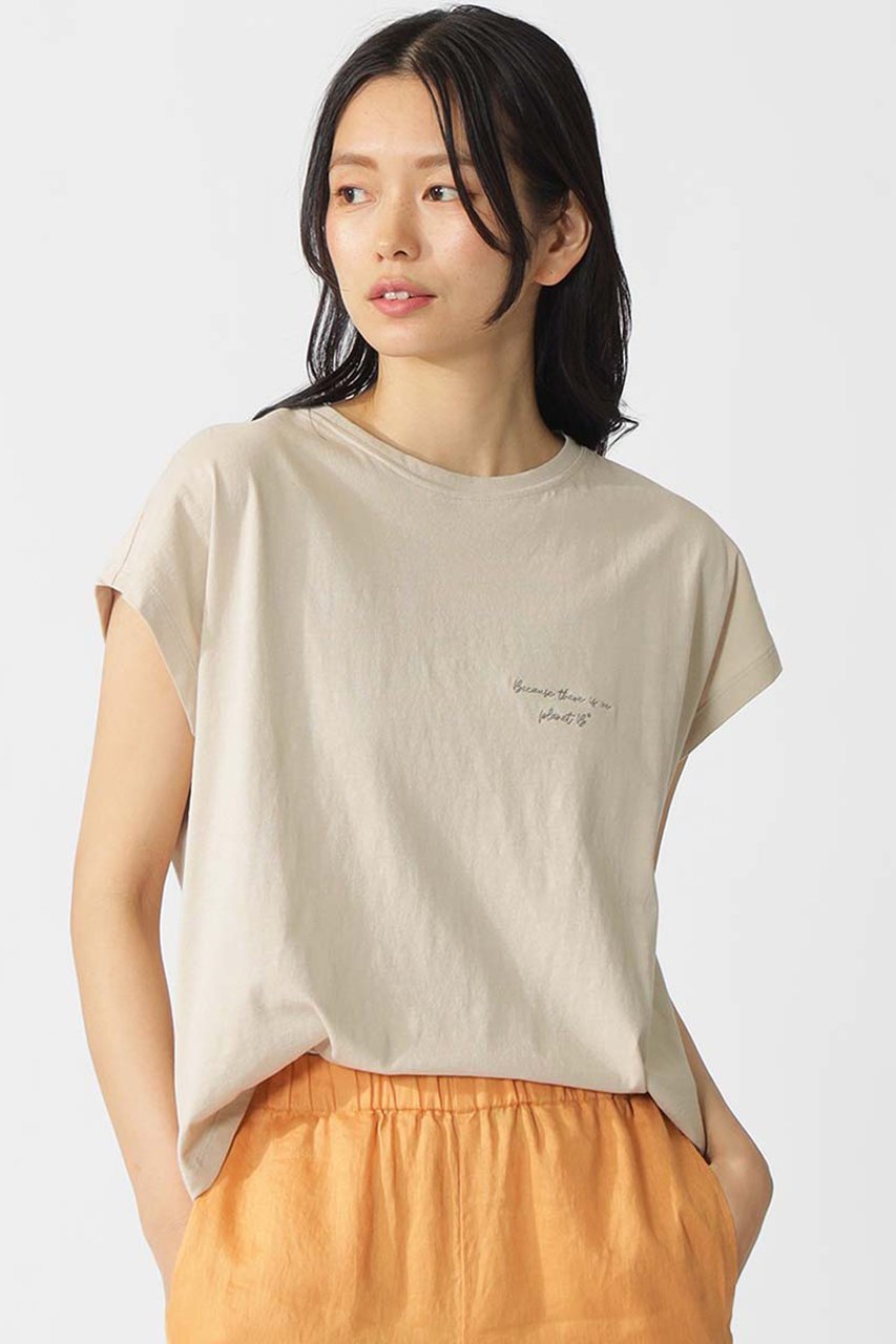 【エコアルフ/ECOALF】のNAMUR Tシャツ / NAMURALF T-SHIRT WOMAN インテリア・キッズ・メンズ・レディースファッション・服の通販 founy(ファニー) 　ファッション　Fashion　レディースファッション　Fashion for Women　トップス・カットソー　Cut & Sew Tops　シャツ・ブラウス・オフィスカジュアル　Elegant Blouses & Button-Ups　ロングTシャツ・Tシャツ　Longline T-Shirts & Tees　カットソー・ベーシックTシャツ　Cut-and-Sewn Tops / Stretch Tees & Basics　コレクション　Collection, Seasonal Line　ショート　Short, Short Length　スリーブ　Sleeve, Long Sleeve / Short Sleeve　ベージュ|ID: prp329100004927708 ipo3291000000036976409