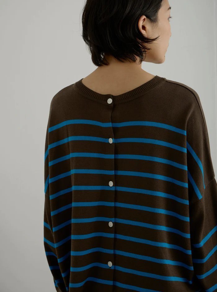 【レリル/lelill】の【日本製】2WAYワイドボーダーカーデ 人気、トレンドファッション・服の通販 founy(ファニー) 　ファッション　Fashion　レディースファッション　Fashion for Women　トップス・カットソー　Cut & Sew Tops　カーディガン・羽織り　Layered Style Cardigans　シャツ・ブラウス・オフィスカジュアル　Elegant Blouses & Button-Ups　ロングTシャツ・Tシャツ　Longline T-Shirts & Tees　カットソー・ベーシックTシャツ　Cut-and-Sewn Tops / Stretch Tees & Basics　カーディガン　Cardigan, Knitwear　日本製　Made In Japan　other-6|ID: prp329100004927766 ipo3291000000036976887