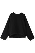 【ベイジ,/BEIGE,】のBROOM(ブルーム)/スウェット風プルオーバードローストリングトップス Black|ID: prp329100004927778 ipo3291000000036977015