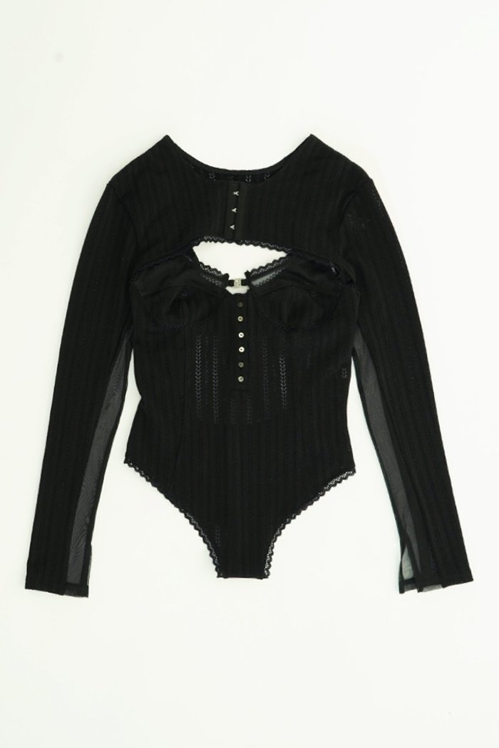 【プランク プロジェクト/PRANK PROJECT】のコットンレースボレロコンビボディスーツ インテリア・キッズ・メンズ・レディースファッション・服の通販 founy(ファニー) https://founy.com/ ファッション Fashion レディースファッション Fashion for Women アウター Coat / Outerwear Collection ボレロ・ショート丈ジャケット / ドレス羽織りに Boleros & Short Jackets トップス・カットソー Cut & Sew Tops キャミソール&ノースリーブ Camisoles & Sleeveless Tops シャツ・ブラウス・オフィスカジュアル Elegant Blouses & Button-Ups ロングTシャツ・Tシャツ Longline T-Shirts & Tees カットソー・ベーシックTシャツ Cut-and-Sewn Tops / Stretch Tees & Basics キャミソール Camisole, Spaghetti Strap Top スーツ Suit, Formalwear タンク Tank Top, Sleeveless Top メッシュ Mesh, Net Fabric レース Lace, Lace Fabric |ID: prp329100004927825 ipo3291000000036977420