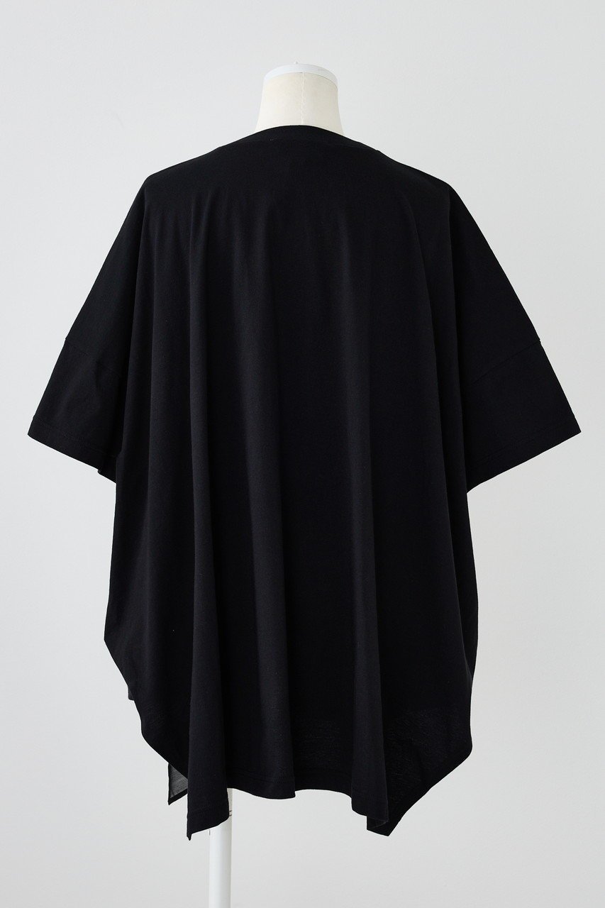 【エンフォルド/ENFOLD】のソフト天竺 リボンモチーフTシャツ 人気、トレンドファッション・服の通販 founy(ファニー) 　ファッション　Fashion　レディースファッション　Fashion for Women　トップス・カットソー　Cut & Sew Tops　シャツ・ブラウス・オフィスカジュアル　Elegant Blouses & Button-Ups　ロングTシャツ・Tシャツ　Longline T-Shirts & Tees　カットソー・ベーシックTシャツ　Cut-and-Sewn Tops / Stretch Tees & Basics　ギャザー　Gathered, Ruffled　ショート　Short, Short Length　スリーブ　Sleeve, Long Sleeve / Short Sleeve　バランス　Balance, Style Balance　モチーフ　Motif, Design Theme　リボン　Ribbon, Bow　ルーズ　Loose, Oversized　other-3|ID: prp329100004927865 ipo3291000000036977834