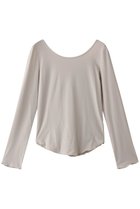 【ガリャルダガランテ/GALLARDAGALANTE】のバックオープンカットソー 人気、トレンドファッション・服の通販 founy(ファニー) ファッション Fashion レディースファッション Fashion for Women トップス・カットソー Cut & Sew Tops シャツ・ブラウス・オフィスカジュアル Elegant Blouses & Button-Ups ロングTシャツ・Tシャツ Longline T-Shirts & Tees カットソー・ベーシックTシャツ Cut-and-Sewn Tops / Stretch Tees & Basics インナー Innerwear カットソー Cut and Sewn Top ジャケット Jacket, Outerwear スリーブ Sleeve, Long Sleeve / Short Sleeve ロング Long, Long-Length 軽量 Lightweight, Ultra Light thumbnail グレージュ|ID: prp329100004927879 ipo3291000000036977914