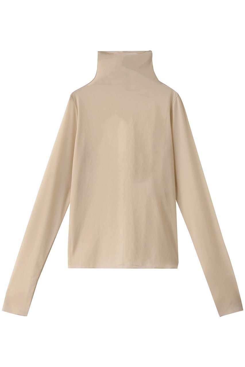 【デパリエ/DEPAREILLE】のシフォンハイネックトップス インテリア・キッズ・メンズ・レディースファッション・服の通販 founy(ファニー) 　ファッション　Fashion　レディースファッション　Fashion for Women　トップス・カットソー　Cut & Sew Tops　シャツ・ブラウス・オフィスカジュアル　Elegant Blouses & Button-Ups　ロングTシャツ・Tシャツ　Longline T-Shirts & Tees　カットソー・ベーシックTシャツ　Cut-and-Sewn Tops / Stretch Tees & Basics　カーディガン　Cardigan, Knitwear　キャミソール　Camisole, Spaghetti Strap Top　ジャケット　Jacket, Outerwear　スリーブ　Sleeve, Long Sleeve / Short Sleeve　トレンド　Trend, Trending Now　ロング　Long, Long-Length　定番　Standard, Basic Item　春　Spring　ベージュ|ID: prp329100004927917 ipo3291000000036978200