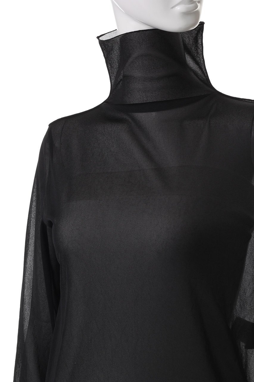 【デパリエ/DEPAREILLE】のシフォンハイネックトップス 人気、トレンドファッション・服の通販 founy(ファニー) 　ファッション　Fashion　レディースファッション　Fashion for Women　トップス・カットソー　Cut & Sew Tops　シャツ・ブラウス・オフィスカジュアル　Elegant Blouses & Button-Ups　ロングTシャツ・Tシャツ　Longline T-Shirts & Tees　カットソー・ベーシックTシャツ　Cut-and-Sewn Tops / Stretch Tees & Basics　カーディガン　Cardigan, Knitwear　キャミソール　Camisole, Spaghetti Strap Top　ジャケット　Jacket, Outerwear　スリーブ　Sleeve, Long Sleeve / Short Sleeve　トレンド　Trend, Trending Now　ロング　Long, Long-Length　定番　Standard, Basic Item　春　Spring　other-5|ID: prp329100004927917 ipo3291000000036978210