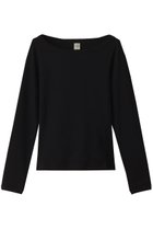 【アルアバイル/allureville】の【FLORE FLORE】 STEFFI LONG SLEEVE 人気、トレンドファッション・服の通販 founy(ファニー) ファッション Fashion レディースファッション Fashion for Women トップス・カットソー Cut & Sew Tops シャツ・ブラウス・オフィスカジュアル Elegant Blouses & Button-Ups ロングTシャツ・Tシャツ Longline T-Shirts & Tees カットソー・ベーシックTシャツ Cut-and-Sewn Tops / Stretch Tees & Basics カッティング Cutting Detail スリーブ Sleeve, Long Sleeve / Short Sleeve フェミニン Feminine, Girly フォルム Silhouette, Form ベーシック Basic, Essential ロング Long, Long-Length thumbnail ブラック|ID: prp329100004927931 ipo3291000000036978334