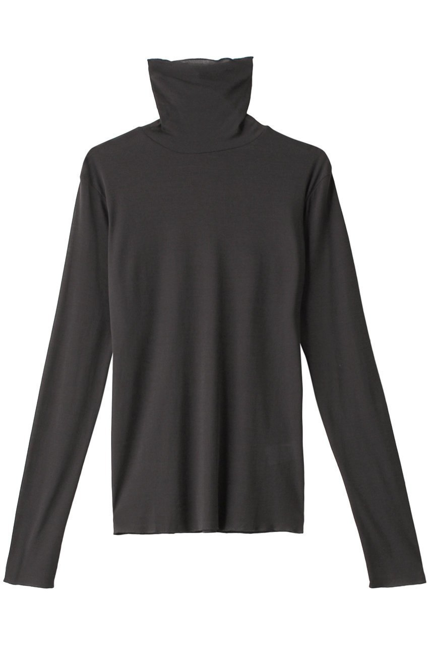【エリオポール/heliopole】のシアータートルネック インテリア・キッズ・メンズ・レディースファッション・服の通販 founy(ファニー) 　ファッション　Fashion　レディースファッション　Fashion for Women　トップス・カットソー　Cut & Sew Tops　シャツ・ブラウス・オフィスカジュアル　Elegant Blouses & Button-Ups　ロングTシャツ・Tシャツ　Longline T-Shirts & Tees　カットソー・ベーシックTシャツ　Cut-and-Sewn Tops / Stretch Tees & Basics　タートルネック・ハイネックトップス　Turtlenecks & High-Neck Tops　シアー　Sheer, See-Through　スウェット / スエット　Sweatshirt, Sweatwear　スリーブ　Sleeve, Long Sleeve / Short Sleeve　タートルネック　Turtleneck, High Neck　ロング　Long, Long-Length　再入荷　Restock / Back in Stock　チャコールグレー|ID: prp329100004927949 ipo3291000000036978488