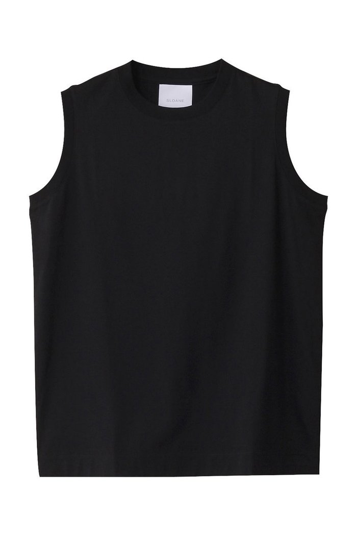 【スローン/SLOANE】の60/2コットン天竺 UVノースリーブ インテリア・キッズ・メンズ・レディースファッション・服の通販 founy(ファニー) https://founy.com/ ファッション Fashion レディースファッション Fashion for Women トップス・カットソー Cut & Sew Tops キャミソール&ノースリーブ Camisoles & Sleeveless Tops シャツ・ブラウス・オフィスカジュアル Elegant Blouses & Button-Ups ロングTシャツ・Tシャツ Longline T-Shirts & Tees カットソー・ベーシックTシャツ Cut-and-Sewn Tops / Stretch Tees & Basics インナー Innerwear カーディガン Cardigan, Knitwear キャミソール Camisole, Spaghetti Strap Top シンプル Simple, Minimal タンク Tank Top, Sleeveless Top ノースリーブ Sleeveless, No-Sleeve エレガント 上品 Elegant 夏 Summer |ID: prp329100004927977 ipo3291000000036978703