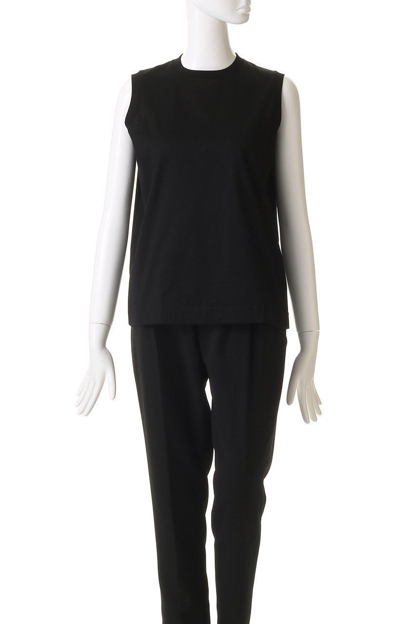 【スローン/SLOANE】の60/2コットン天竺 UVノースリーブ 人気、トレンドファッション・服の通販 founy(ファニー) 　ファッション　Fashion　レディースファッション　Fashion for Women　トップス・カットソー　Cut & Sew Tops　キャミソール&ノースリーブ　Camisoles & Sleeveless Tops　シャツ・ブラウス・オフィスカジュアル　Elegant Blouses & Button-Ups　ロングTシャツ・Tシャツ　Longline T-Shirts & Tees　カットソー・ベーシックTシャツ　Cut-and-Sewn Tops / Stretch Tees & Basics　インナー　Innerwear　カーディガン　Cardigan, Knitwear　キャミソール　Camisole, Spaghetti Strap Top　シンプル　Simple, Minimal　タンク　Tank Top, Sleeveless Top　ノースリーブ　Sleeveless, No-Sleeve　エレガント 上品　Elegant　夏　Summer　other-2|ID: prp329100004927977 ipo3291000000036978707