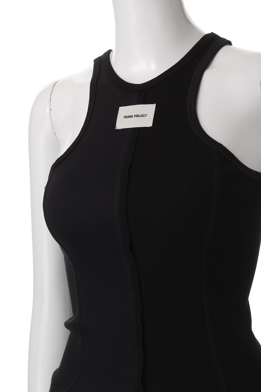 【プランク プロジェクト/PRANK PROJECT】のスウィッチリブ2WAYタンク / Switch Rib 2WAY Tank 人気、トレンドファッション・服の通販 founy(ファニー) 　ファッション　Fashion　レディースファッション　Fashion for Women　トップス・カットソー　Cut & Sew Tops　キャミソール&ノースリーブ　Camisoles & Sleeveless Tops　シャツ・ブラウス・オフィスカジュアル　Elegant Blouses & Button-Ups　ロングTシャツ・Tシャツ　Longline T-Shirts & Tees　カットソー・ベーシックTシャツ　Cut-and-Sewn Tops / Stretch Tees & Basics　アメリカン　American Style　インナー　Innerwear　キャミソール　Camisole, Spaghetti Strap Top　コンビ　Combo, Combination Style　スリーブ　Sleeve, Long Sleeve / Short Sleeve　タンク　Tank Top, Sleeveless Top　フロント　Front, Front Design　ロング　Long, Long-Length　夏　Summer　other-5|ID: prp329100004927996 ipo3291000000036978912