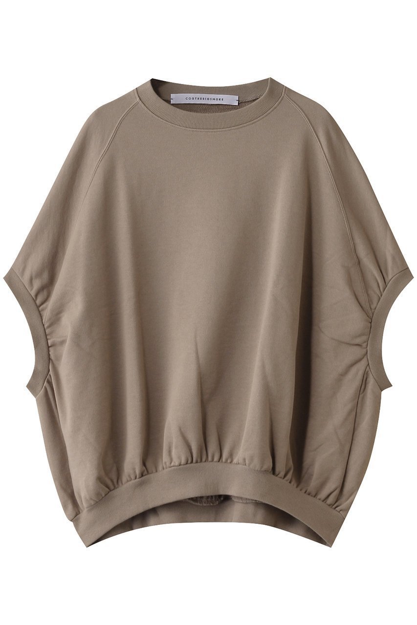 【マルティニーク/martinique】の【COGTHEBIGSMOKE】トップス 人気、トレンドファッション・服の通販 founy(ファニー) 　ファッション　Fashion　レディースファッション　Fashion for Women　トップス・カットソー　Cut & Sew Tops　シャツ・ブラウス・オフィスカジュアル　Elegant Blouses & Button-Ups　ロングTシャツ・Tシャツ　Longline T-Shirts & Tees　カットソー・ベーシックTシャツ　Cut-and-Sewn Tops / Stretch Tees & Basics　カットソー　Cut and Sewn Top　ギャザー　Gathered, Ruffled　ショート　Short, Short Length　シンプル　Simple, Minimal　スリーブ　Sleeve, Long Sleeve / Short Sleeve　モダン　Modern, Contemporary　リラックス　Relax, Relaxed Fit　 other-1|ID: prp329100004928002 ipo3291000000036978957