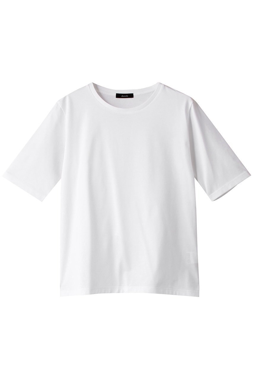 【アルアバイル/allureville】のBASIC T A インテリア・キッズ・メンズ・レディースファッション・服の通販 founy(ファニー) 　ファッション　Fashion　レディースファッション　Fashion for Women　トップス・カットソー　Cut & Sew Tops　シャツ・ブラウス・オフィスカジュアル　Elegant Blouses & Button-Ups　ロングTシャツ・Tシャツ　Longline T-Shirts & Tees　カットソー・ベーシックTシャツ　Cut-and-Sewn Tops / Stretch Tees & Basics　カリフォルニア　California, Cali Style　コンパクト　Compact, Small Size　ショート　Short, Short Length　スリーブ　Sleeve, Long Sleeve / Short Sleeve　ダメージ　Distressed, Destroyed　ベーシック　Basic, Essential　オフホワイト|ID: prp329100004928009 ipo3291000000036979043
