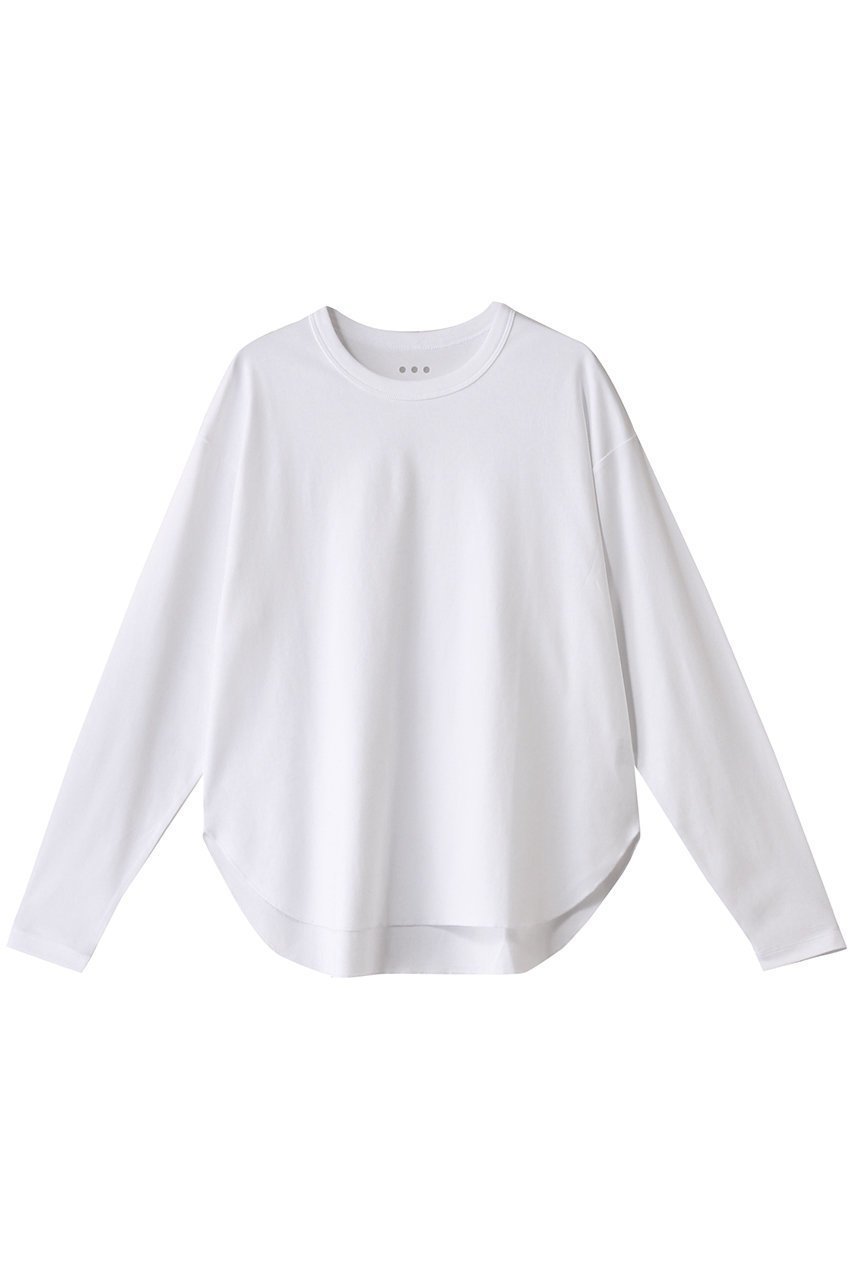 【スリー ドッツ/three dots】のライトスビン ロングスリーブT 人気、トレンドファッション・服の通販 founy(ファニー) 　ファッション　Fashion　レディースファッション　Fashion for Women　トップス・カットソー　Cut & Sew Tops　シャツ・ブラウス・オフィスカジュアル　Elegant Blouses & Button-Ups　ロングTシャツ・Tシャツ　Longline T-Shirts & Tees　カットソー・ベーシックTシャツ　Cut-and-Sewn Tops / Stretch Tees & Basics　なめらか　Smooth, Silky Texture　ショルダー　Shoulder, Shoulder Strap　シンプル　Simple, Minimal　スリーブ　Sleeve, Long Sleeve / Short Sleeve　ドロップ　Drop Shoulder, Dropped Style　ラウンド　Round, Round Neck　リラックス　Relax, Relaxed Fit　ロング　Long, Long-Length　 other-1|ID: prp329100004928012 ipo3291000000036979070