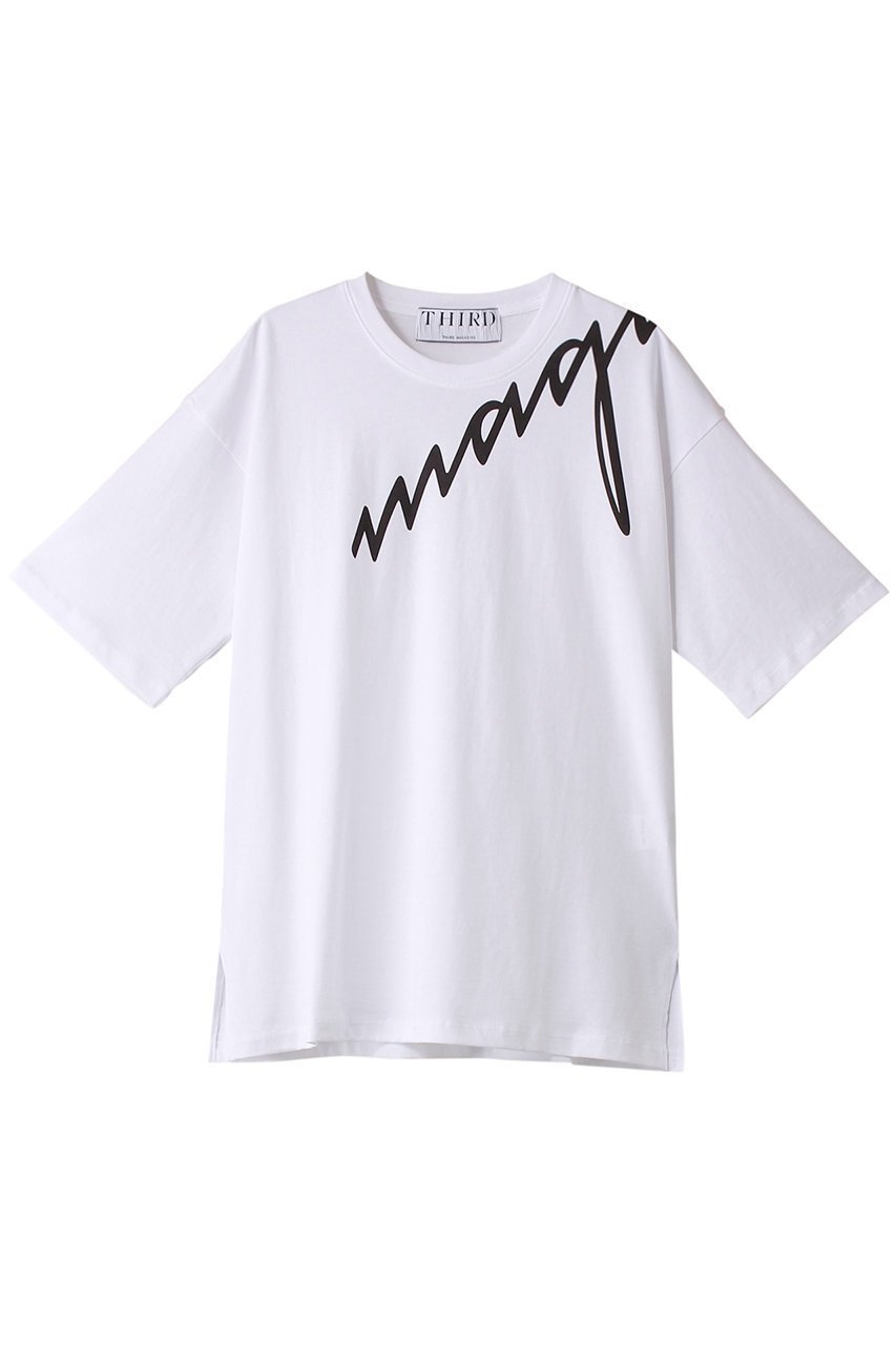 【サードマガジン/THIRD MAGAZINE】のmagazine ロゴTシャツ インテリア・キッズ・メンズ・レディースファッション・服の通販 founy(ファニー) 　ファッション　Fashion　レディースファッション　Fashion for Women　トップス・カットソー　Cut & Sew Tops　シャツ・ブラウス・オフィスカジュアル　Elegant Blouses & Button-Ups　ロングTシャツ・Tシャツ　Longline T-Shirts & Tees　カットソー・ベーシックTシャツ　Cut-and-Sewn Tops / Stretch Tees & Basics　ショート　Short, Short Length　スタイリッシュ　Stylish, Fashionable　スリーブ　Sleeve, Long Sleeve / Short Sleeve　フロント　Front, Front Design　プリント　Print, Printed Pattern　ホワイト|ID: prp329100004928019 ipo3291000000036979139