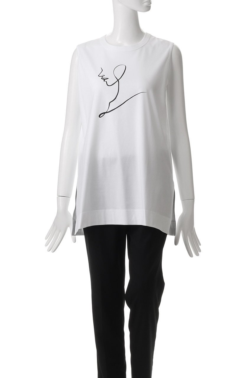 【ヒューエルミュージアム/hueLe Museum】の【STUMBLY】Eri Yoshida Collaboration Tank 人気、トレンドファッション・服の通販 founy(ファニー) 　ファッション　Fashion　レディースファッション　Fashion for Women　トップス・カットソー　Cut & Sew Tops　キャミソール&ノースリーブ　Camisoles & Sleeveless Tops　シャツ・ブラウス・オフィスカジュアル　Elegant Blouses & Button-Ups　ロングTシャツ・Tシャツ　Longline T-Shirts & Tees　カットソー・ベーシックTシャツ　Cut-and-Sewn Tops / Stretch Tees & Basics　インナー　Innerwear　キャミソール　Camisole, Spaghetti Strap Top　スリット　Slit, Slit Detail　タンク　Tank Top, Sleeveless Top　夏　Summer　春　Spring　other-2|ID: prp329100004928042 ipo3291000000036979408