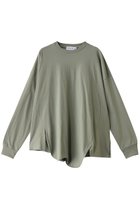 【ナゴンスタンス/nagonstans】のソフト天竺 CurveアシンメロンT 人気、トレンドファッション・服の通販 founy(ファニー) ファッション Fashion レディースファッション Fashion for Women トップス・カットソー Cut & Sew Tops シャツ・ブラウス・オフィスカジュアル Elegant Blouses & Button-Ups ロングTシャツ・Tシャツ Longline T-Shirts & Tees カットソー・ベーシックTシャツ Cut-and-Sewn Tops / Stretch Tees & Basics スリット Slit, Slit Detail スリーブ Sleeve, Long Sleeve / Short Sleeve ロング Long, Long-Length thumbnail Rosemary|ID: prp329100004928061 ipo3291000000036979547