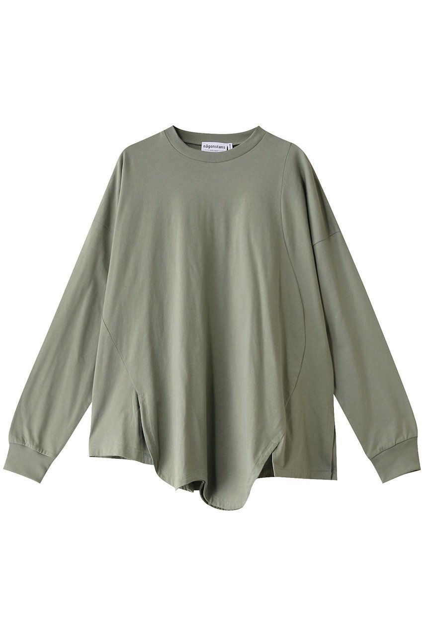 【ナゴンスタンス/nagonstans】のソフト天竺 CurveアシンメロンT インテリア・キッズ・メンズ・レディースファッション・服の通販 founy(ファニー) 　ファッション　Fashion　レディースファッション　Fashion for Women　トップス・カットソー　Cut & Sew Tops　シャツ・ブラウス・オフィスカジュアル　Elegant Blouses & Button-Ups　ロングTシャツ・Tシャツ　Longline T-Shirts & Tees　カットソー・ベーシックTシャツ　Cut-and-Sewn Tops / Stretch Tees & Basics　スリット　Slit, Slit Detail　スリーブ　Sleeve, Long Sleeve / Short Sleeve　ロング　Long, Long-Length　Rosemary|ID: prp329100004928061 ipo3291000000036979547