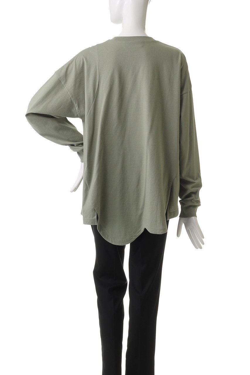 【ナゴンスタンス/nagonstans】のソフト天竺 CurveアシンメロンT 人気、トレンドファッション・服の通販 founy(ファニー) 　ファッション　Fashion　レディースファッション　Fashion for Women　トップス・カットソー　Cut & Sew Tops　シャツ・ブラウス・オフィスカジュアル　Elegant Blouses & Button-Ups　ロングTシャツ・Tシャツ　Longline T-Shirts & Tees　カットソー・ベーシックTシャツ　Cut-and-Sewn Tops / Stretch Tees & Basics　スリット　Slit, Slit Detail　スリーブ　Sleeve, Long Sleeve / Short Sleeve　ロング　Long, Long-Length　other-4|ID: prp329100004928061 ipo3291000000036979552