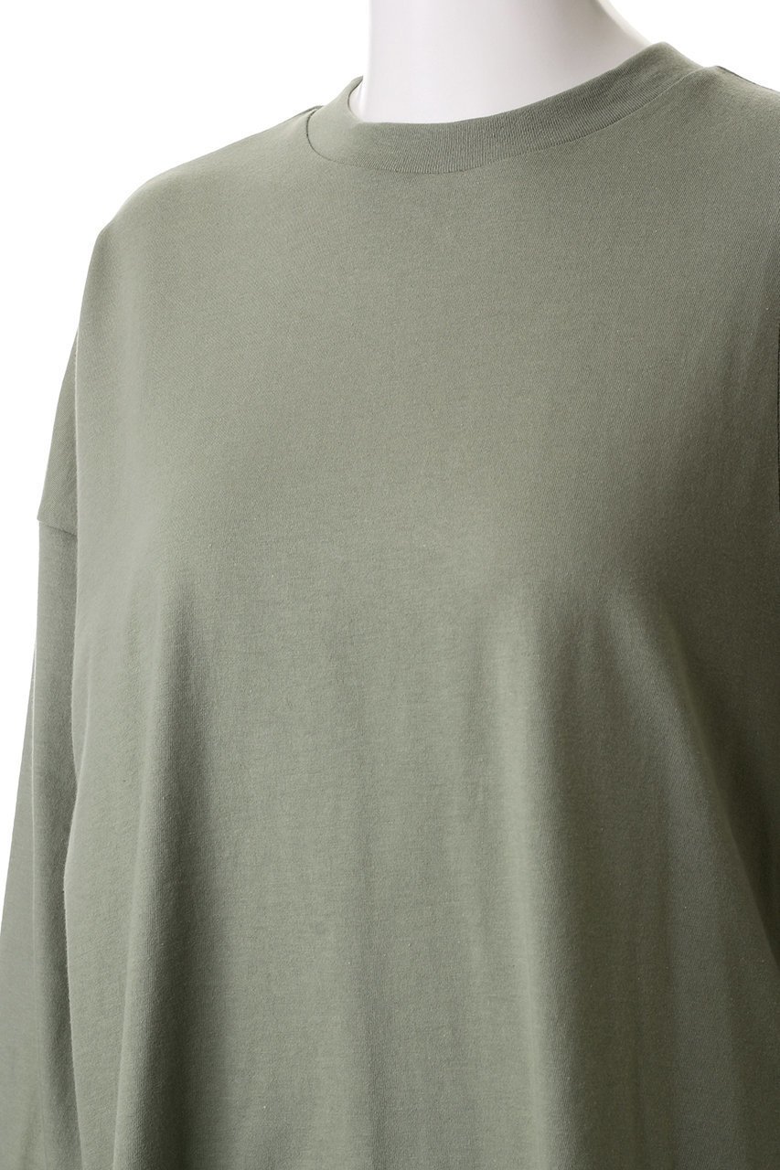 【ナゴンスタンス/nagonstans】のソフト天竺 CurveアシンメロンT 人気、トレンドファッション・服の通販 founy(ファニー) 　ファッション　Fashion　レディースファッション　Fashion for Women　トップス・カットソー　Cut & Sew Tops　シャツ・ブラウス・オフィスカジュアル　Elegant Blouses & Button-Ups　ロングTシャツ・Tシャツ　Longline T-Shirts & Tees　カットソー・ベーシックTシャツ　Cut-and-Sewn Tops / Stretch Tees & Basics　スリット　Slit, Slit Detail　スリーブ　Sleeve, Long Sleeve / Short Sleeve　ロング　Long, Long-Length　other-5|ID: prp329100004928061 ipo3291000000036979554