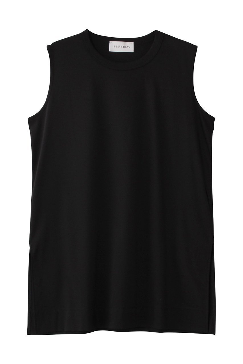 【ヒューエルミュージアム/hueLe Museum】の【STUMBLY】Semi Long Tank 人気、トレンドファッション・服の通販 founy(ファニー) 　ファッション　Fashion　レディースファッション　Fashion for Women　トップス・カットソー　Cut & Sew Tops　キャミソール&ノースリーブ　Camisoles & Sleeveless Tops　シャツ・ブラウス・オフィスカジュアル　Elegant Blouses & Button-Ups　ロングTシャツ・Tシャツ　Longline T-Shirts & Tees　カットソー・ベーシックTシャツ　Cut-and-Sewn Tops / Stretch Tees & Basics　おすすめ　Recommended / Our Picks　インナー　Innerwear　キャミソール　Camisole, Spaghetti Strap Top　シンプル　Simple, Minimal　タンク　Tank Top, Sleeveless Top　再入荷　Restock / Back in Stock　夏　Summer　春　Spring　S/S・春夏　SS, Spring/Summer, Warm Season　 other-1|ID: prp329100004928074 ipo3291000000036979648