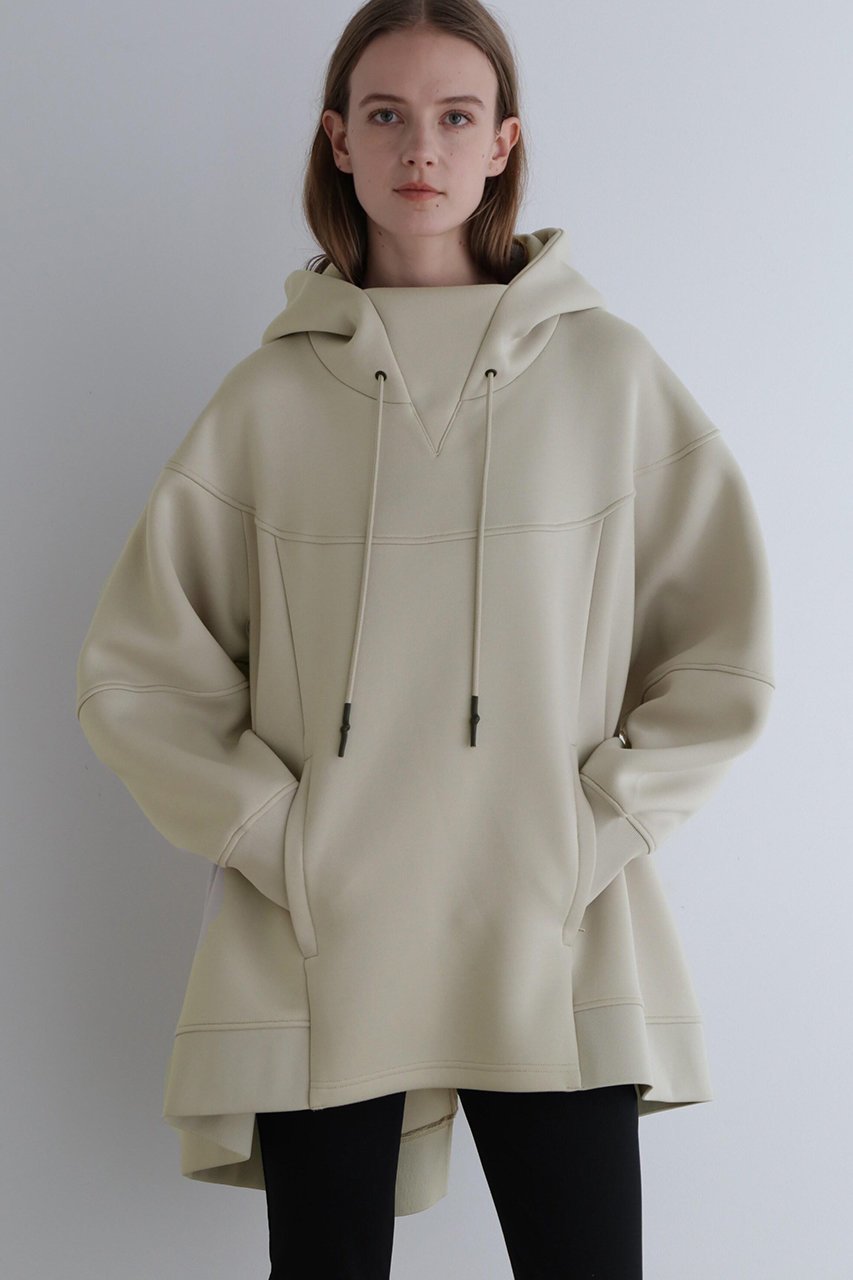 【ル フィル/LE PHIL】のテックダンボールジャージフーディー インテリア・キッズ・メンズ・レディースファッション・服の通販 founy(ファニー) 　ファッション　Fashion　レディースファッション　Fashion for Women　トップス・カットソー　Cut & Sew Tops　シャツ・ブラウス・オフィスカジュアル　Elegant Blouses & Button-Ups　レディースパーカー・カジュアルフーディー　Casual Hoodies & Sweatshirts　ロングTシャツ・Tシャツ　Longline T-Shirts & Tees　スウェット・クルーネックトップス　Sweatshirts & Crewnecks / Relaxed Fit Sweat Tops　カットソー・ベーシックTシャツ　Cut-and-Sewn Tops / Stretch Tees & Basics　フレア　Flare, Flared　ベージュ|ID: prp329100004928079 ipo3291000000036979696