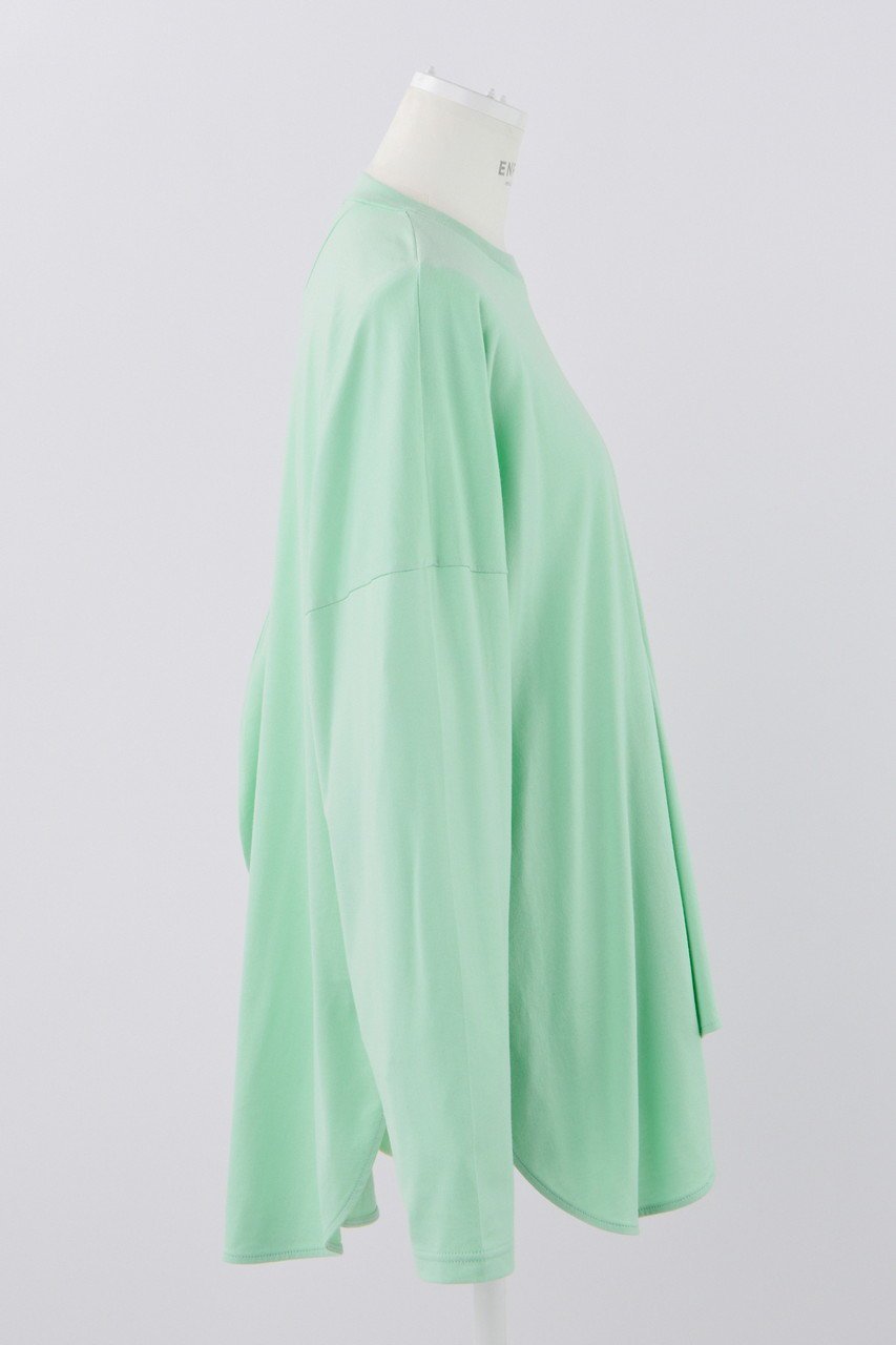 【エンフォルド/ENFOLD】のスビン天竺 アシンメドレープロンT 人気、トレンドファッション・服の通販 founy(ファニー) 　ファッション　Fashion　レディースファッション　Fashion for Women　トップス・カットソー　Cut & Sew Tops　シャツ・ブラウス・オフィスカジュアル　Elegant Blouses & Button-Ups　ロングTシャツ・Tシャツ　Longline T-Shirts & Tees　カットソー・ベーシックTシャツ　Cut-and-Sewn Tops / Stretch Tees & Basics　アシンメトリー　Asymmetrical Style　スリーブ　Sleeve, Long Sleeve / Short Sleeve　リラックス　Relax, Relaxed Fit　ロング　Long, Long-Length　ワイド　Wide, Wide Fit　other-4|ID: prp329100004928083 ipo3291000000036979728