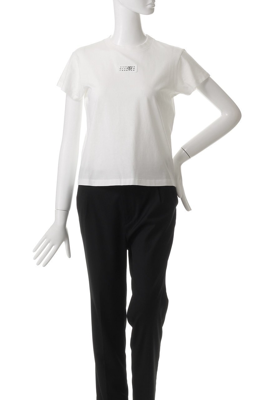 【エムエム6 メゾン マルタン マルジェラ/MM6 Maison Martin Margiela】のTシャツ 人気、トレンドファッション・服の通販 founy(ファニー) 　ファッション　Fashion　レディースファッション　Fashion for Women　トップス・カットソー　Cut & Sew Tops　シャツ・ブラウス・オフィスカジュアル　Elegant Blouses & Button-Ups　ロングTシャツ・Tシャツ　Longline T-Shirts & Tees　カットソー・ベーシックTシャツ　Cut-and-Sewn Tops / Stretch Tees & Basics　コンパクト　Compact, Small Size　ショート　Short, Short Length　シンプル　Simple, Minimal　スリーブ　Sleeve, Long Sleeve / Short Sleeve　トレンド　Trend, Trending Now　フロント　Front, Front Design　ボトム　Bottoms, Lower Wear　ワイド　Wide, Wide Fit　other-2|ID: prp329100004928086 ipo3291000000036979736