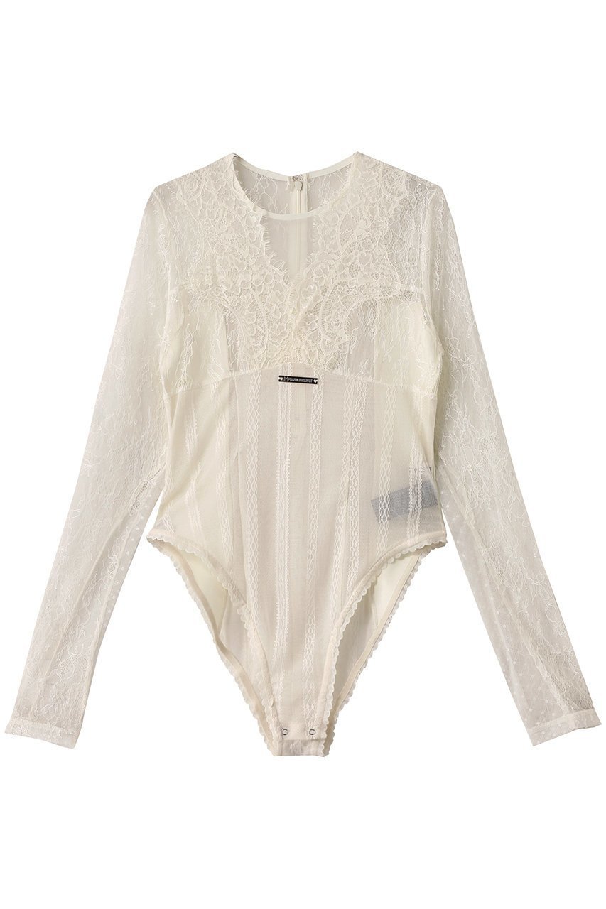【プランク プロジェクト/PRANK PROJECT】のレースボディースーツ / Lace Bodysuit インテリア・キッズ・メンズ・レディースファッション・服の通販 founy(ファニー) 　ファッション　Fashion　レディースファッション　Fashion for Women　トップス・カットソー　Cut & Sew Tops　キャミソール&ノースリーブ　Camisoles & Sleeveless Tops　シャツ・ブラウス・オフィスカジュアル　Elegant Blouses & Button-Ups　ロングTシャツ・Tシャツ　Longline T-Shirts & Tees　カットソー・ベーシックTシャツ　Cut-and-Sewn Tops / Stretch Tees & Basics　インナー　Innerwear　キャミソール　Camisole, Spaghetti Strap Top　スポーティ　Sporty, Casual Athletic　スーツ　Suit, Formalwear　タンク　Tank Top, Sleeveless Top　レース　Lace, Lace Fabric　WHT(ホワイト)|ID: prp329100004928091 ipo3291000000036979766