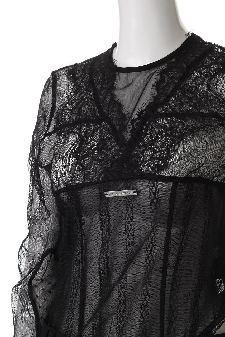 【プランク プロジェクト/PRANK PROJECT】のレースボディースーツ / Lace Bodysuit 人気、トレンドファッション・服の通販 founy(ファニー) 　ファッション　Fashion　レディースファッション　Fashion for Women　トップス・カットソー　Cut & Sew Tops　キャミソール&ノースリーブ　Camisoles & Sleeveless Tops　シャツ・ブラウス・オフィスカジュアル　Elegant Blouses & Button-Ups　ロングTシャツ・Tシャツ　Longline T-Shirts & Tees　カットソー・ベーシックTシャツ　Cut-and-Sewn Tops / Stretch Tees & Basics　インナー　Innerwear　キャミソール　Camisole, Spaghetti Strap Top　スポーティ　Sporty, Casual Athletic　スーツ　Suit, Formalwear　タンク　Tank Top, Sleeveless Top　レース　Lace, Lace Fabric　other-5|ID: prp329100004928091 ipo3291000000036979774