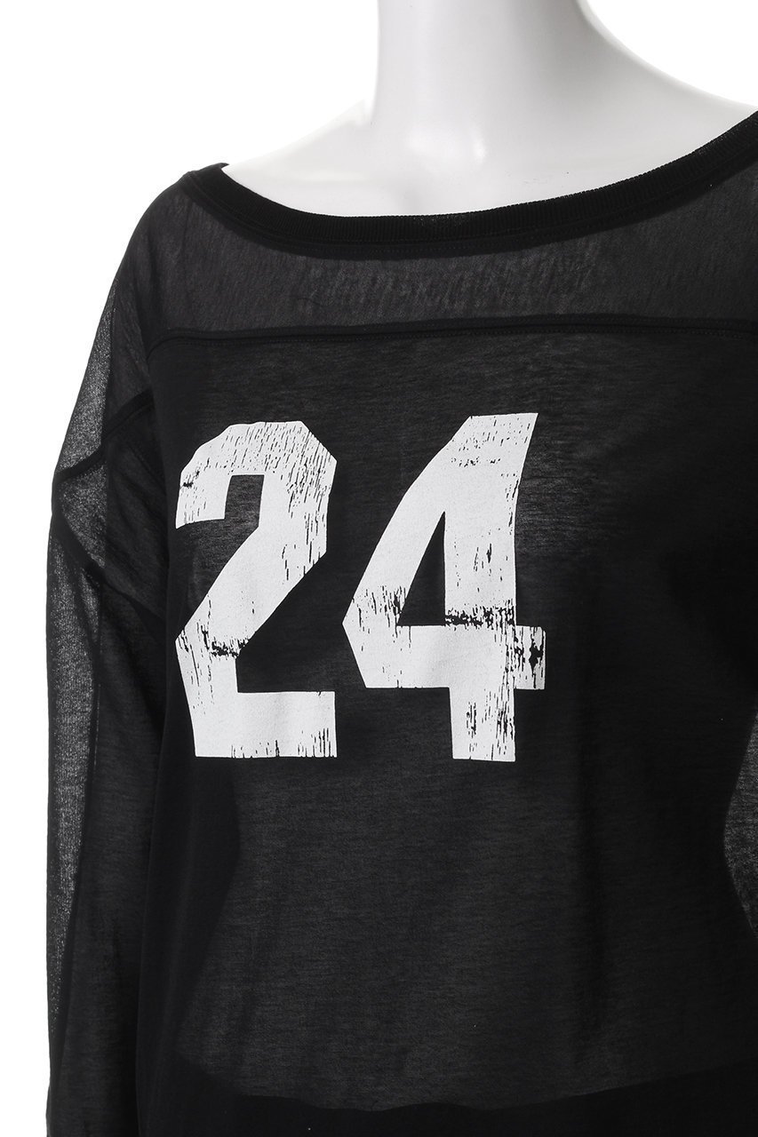 【ガリャルダガランテ/GALLARDAGALANTE】の【PEAS】シアーフットボールTシャツ 人気、トレンドファッション・服の通販 founy(ファニー) 　ファッション　Fashion　レディースファッション　Fashion for Women　トップス・カットソー　Cut & Sew Tops　シャツ・ブラウス・オフィスカジュアル　Elegant Blouses & Button-Ups　ロングTシャツ・Tシャツ　Longline T-Shirts & Tees　カットソー・ベーシックTシャツ　Cut-and-Sewn Tops / Stretch Tees & Basics　おすすめ　Recommended / Our Picks　インナー　Innerwear　シアー　Sheer, See-Through　スリーブ　Sleeve, Long Sleeve / Short Sleeve　スーツ　Suit, Formalwear　プリント　Print, Printed Pattern　ロング　Long, Long-Length　ワンショル　One Shoulder, Asymmetrical　other-5|ID: prp329100004928096 ipo3291000000036979822