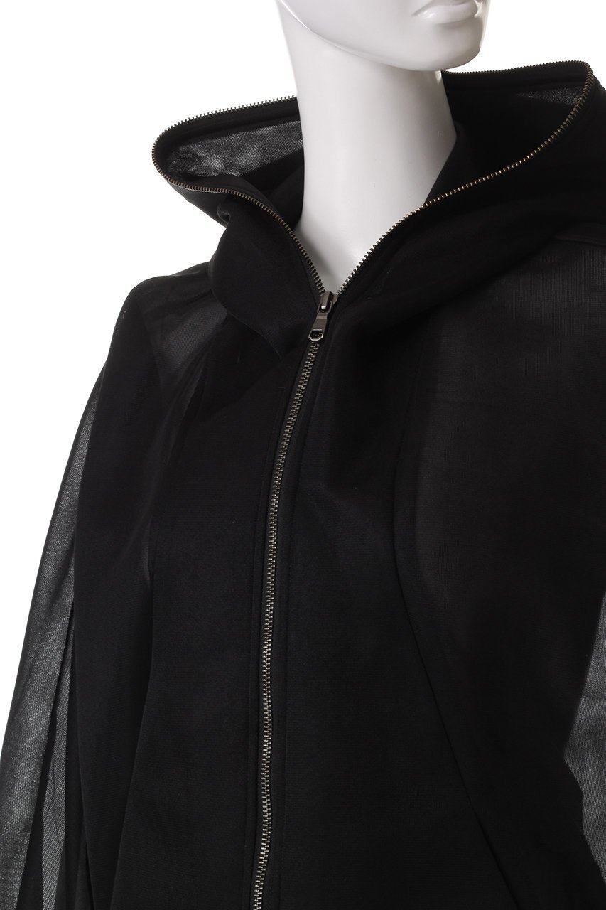 【ヒューエルミュージアム/hueLe Museum】の【STUMBLY】Sheer Doubleknit Hoody 人気、トレンドファッション・服の通販 founy(ファニー) 　ファッション　Fashion　レディースファッション　Fashion for Women　トップス・カットソー　Cut & Sew Tops　ニット　Knit Tops & Sweaters　シャツ・ブラウス・オフィスカジュアル　Elegant Blouses & Button-Ups　レディースパーカー・カジュアルフーディー　Casual Hoodies & Sweatshirts　ロングTシャツ・Tシャツ　Longline T-Shirts & Tees　スウェット・クルーネックトップス　Sweatshirts & Crewnecks / Relaxed Fit Sweat Tops　カットソー・ベーシックTシャツ　Cut-and-Sewn Tops / Stretch Tees & Basics　エレガント 上品　Elegant　シアー　Sheer, See-Through　ジップ　Zip, Zipper　リラックス　Relax, Relaxed Fit　今季　This Season, Current Season　羽織　Haori, Light Jacket　other-5|ID: prp329100004928098 ipo3291000000036979844