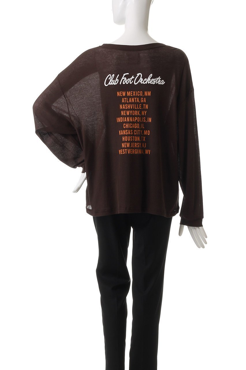 【エリオポール/heliopole】の【ST.JOHNS 3rd CLUB】SJ3C LOGOロングスリーブTシャツ 人気、トレンドファッション・服の通販 founy(ファニー) 　ファッション　Fashion　レディースファッション　Fashion for Women　トップス・カットソー　Cut & Sew Tops　シャツ・ブラウス・オフィスカジュアル　Elegant Blouses & Button-Ups　ロングTシャツ・Tシャツ　Longline T-Shirts & Tees　カットソー・ベーシックTシャツ　Cut-and-Sewn Tops / Stretch Tees & Basics　シアー　Sheer, See-Through　スリーブ　Sleeve, Long Sleeve / Short Sleeve　プリント　Print, Printed Pattern　ロング　Long, Long-Length　人気　Popular, Best Seller　other-4|ID: prp329100004928103 ipo3291000000036979914