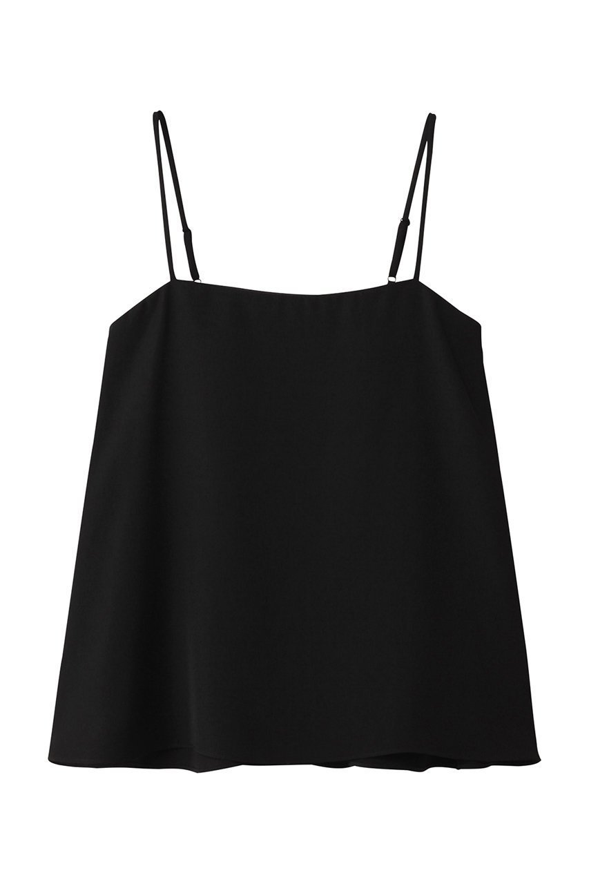 【ヒューエルミュージアム/hueLe Museum】の【hLM】スムージーサテンパッド付きキャミ インテリア・キッズ・メンズ・レディースファッション・服の通販 founy(ファニー) 　ファッション　Fashion　レディースファッション　Fashion for Women　トップス・カットソー　Cut & Sew Tops　キャミソール&ノースリーブ　Camisoles & Sleeveless Tops　シャツ・ブラウス・オフィスカジュアル　Elegant Blouses & Button-Ups　ロングTシャツ・Tシャツ　Longline T-Shirts & Tees　カットソー・ベーシックTシャツ　Cut-and-Sewn Tops / Stretch Tees & Basics　なめらか　Smooth, Silky Texture　インナー　Innerwear　エレガント 上品　Elegant　カーディガン　Cardigan, Knitwear　キャミ　Camisole, Cami Top　キャミソール　Camisole, Spaghetti Strap Top　シンプル　Simple, Minimal　ジャケット　Jacket, Outerwear　タンク　Tank Top, Sleeveless Top　フィット　Fit, Slim Fit　ラップ　Wrap, Wrap Design　ブラック|ID: prp329100004928105 ipo3291000000036979920